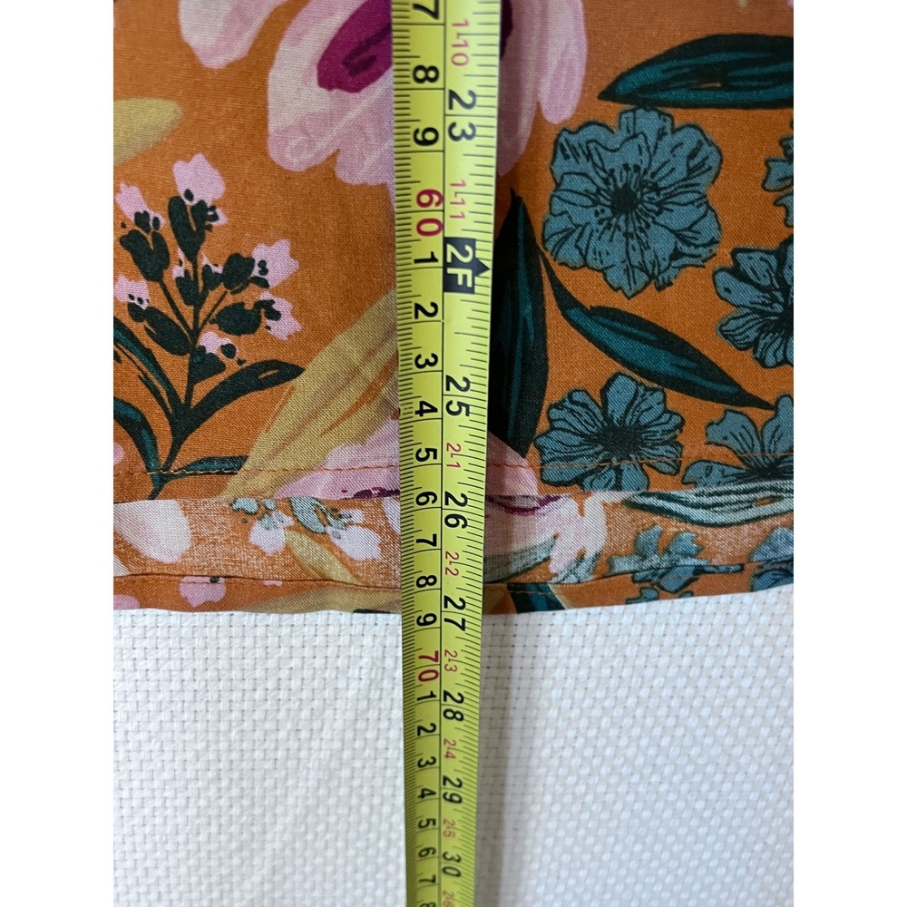 Natural Life Floral Peasant‎ Tunic Top Boho Tassel Accent Rayon Size Large - Picture 5 of 9